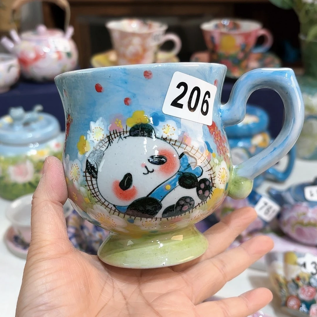 景德镇手绘高温釉下彩陶瓷茶具