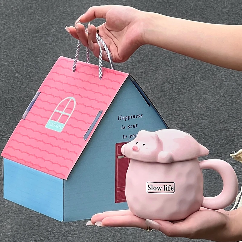 生日礼物女生送闺蜜趴趴猫杯子女孩子创意实用马克杯小礼品伴手礼