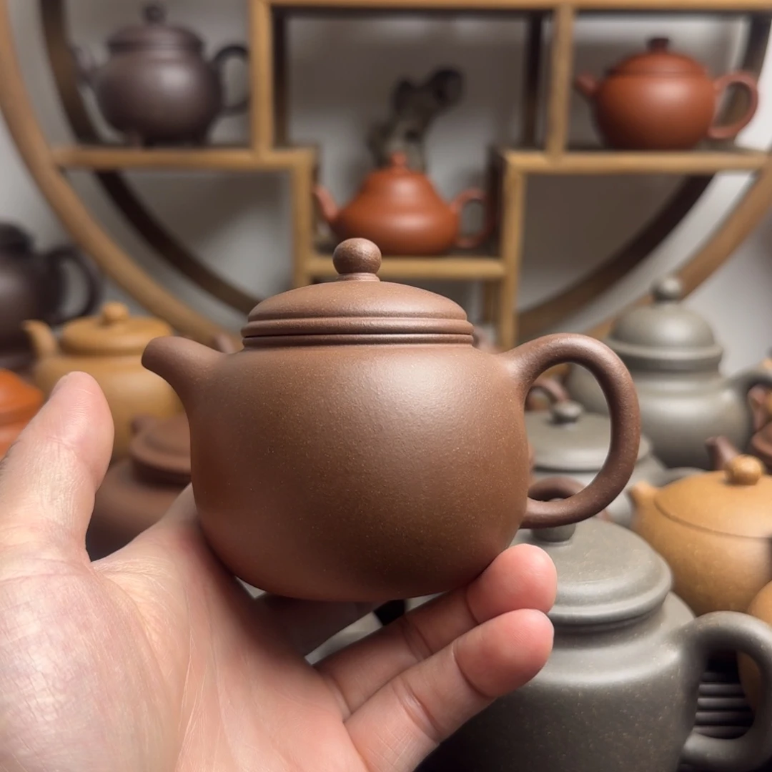 紫砂茶壶匏尊200cc台西嫩底槽清
