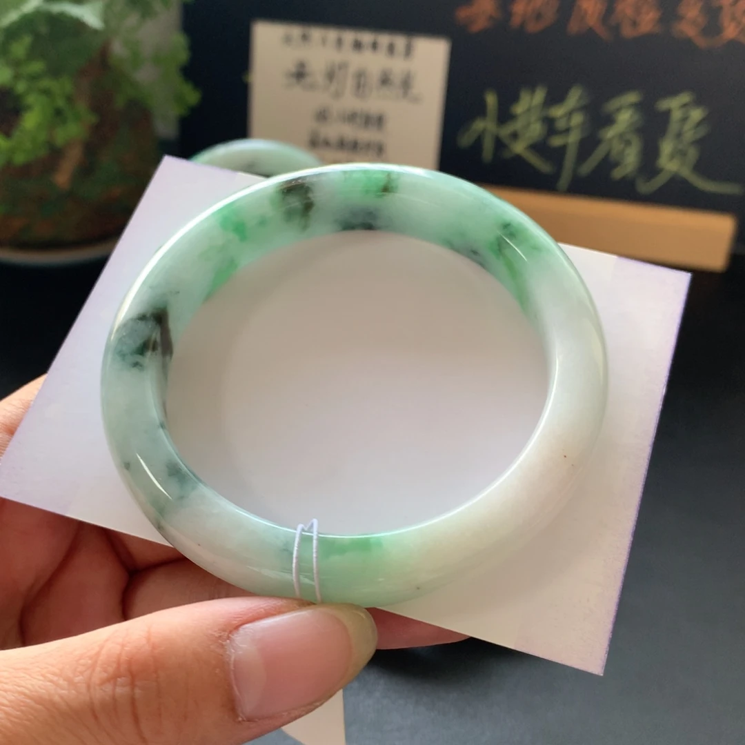 翡翠未镶嵌手镯2号48小时鉴赏期