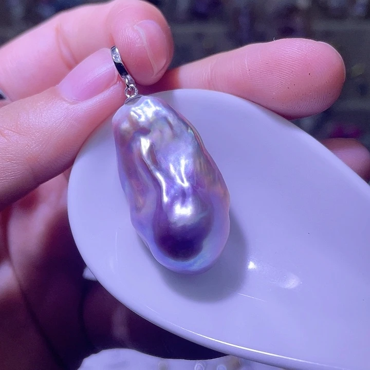 可***豆淡水珍珠合金颈饰42