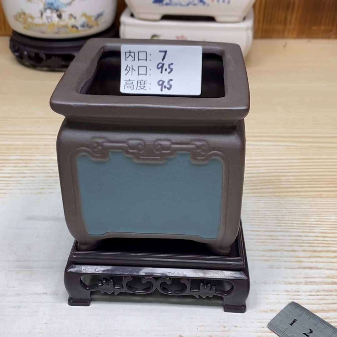 紫砂陶瓷花盆浮力