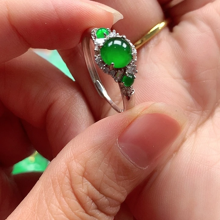 颈饰银S925镶嵌翡翠翡翠