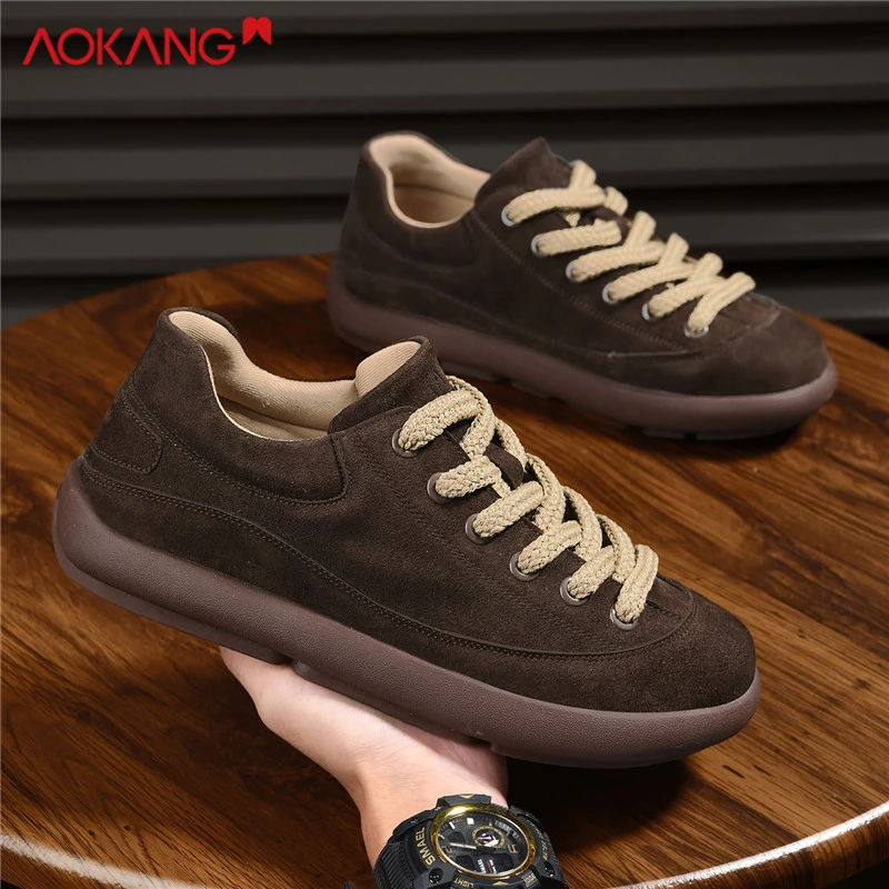 Aokang/奥康入冬焕新复古经典保暖时尚潮流韩版百搭休闲低帮板鞋