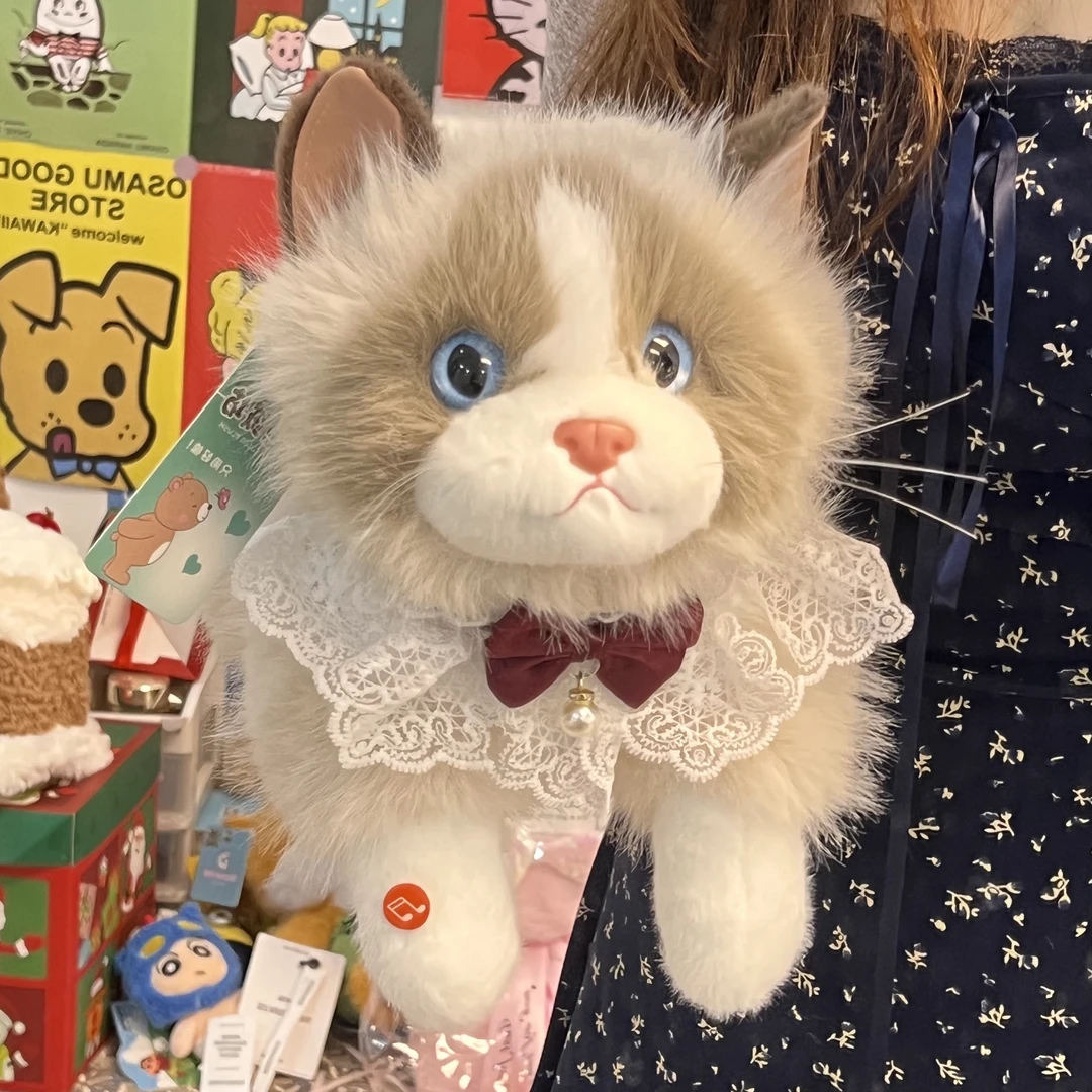 可爱仿真布偶猫咪公仔毛绒玩具生日礼物女生抱枕会叫的猫咪玩偶