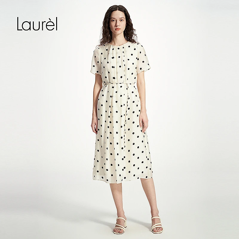 【星线好物】Laurel25春新款波点连衣裙女LWD351Y08200