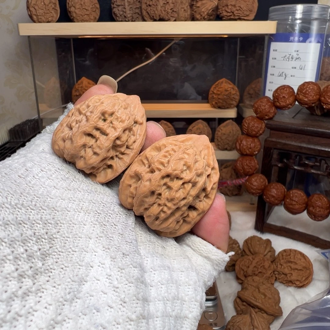 桃核把件7***蓟县佛肚麻核桃