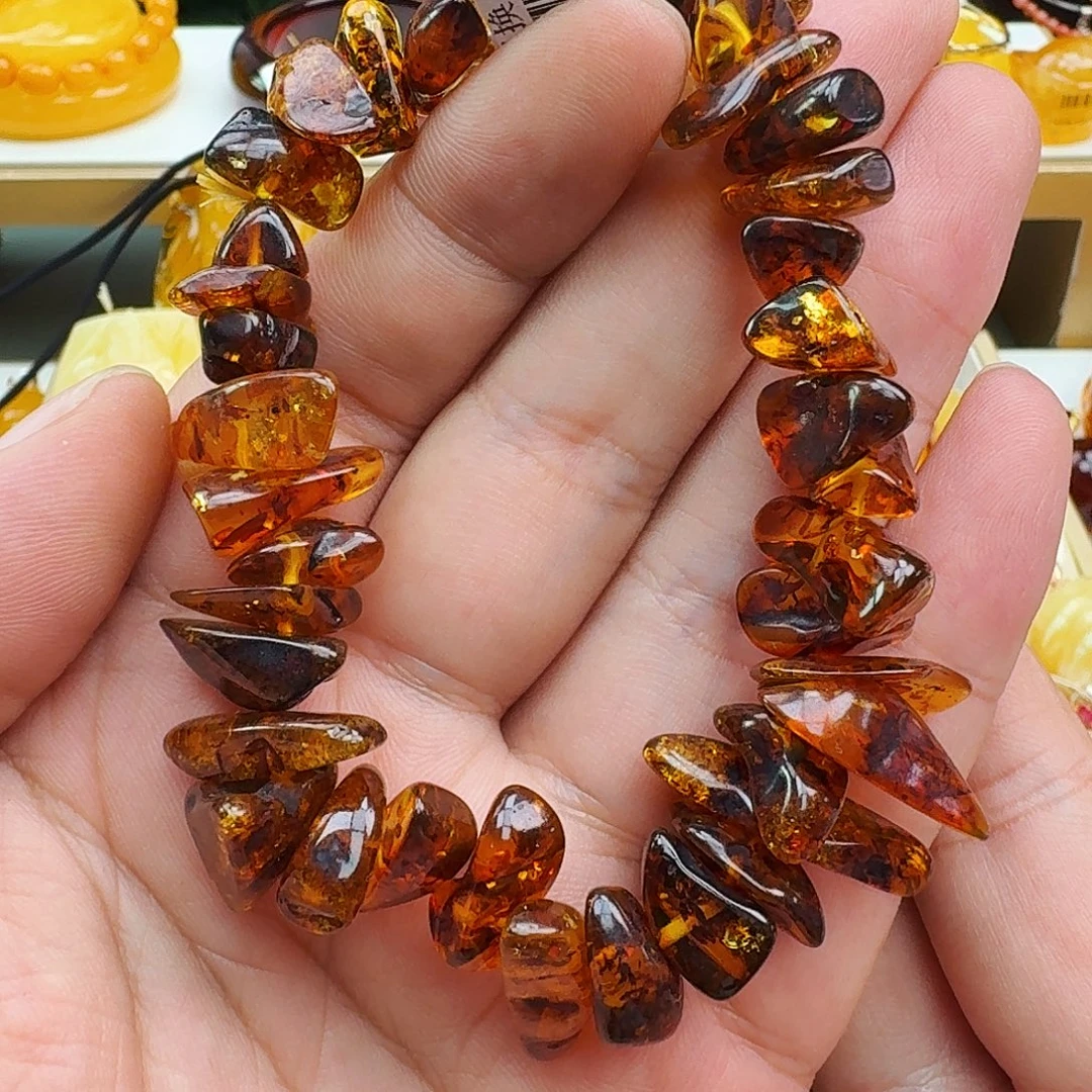 琥珀颈饰未镶嵌假一赔十，特价
