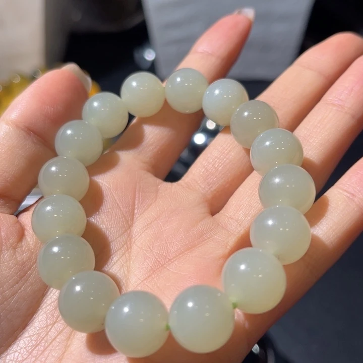 手串未镶嵌和田玉（青白玉）每***床