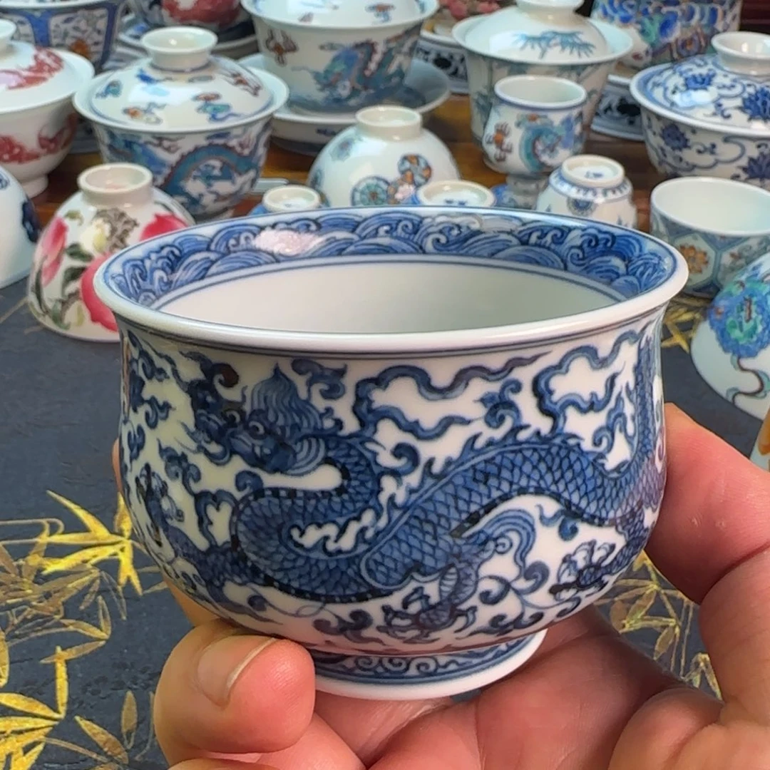 大炉式龙纹主人杯一个