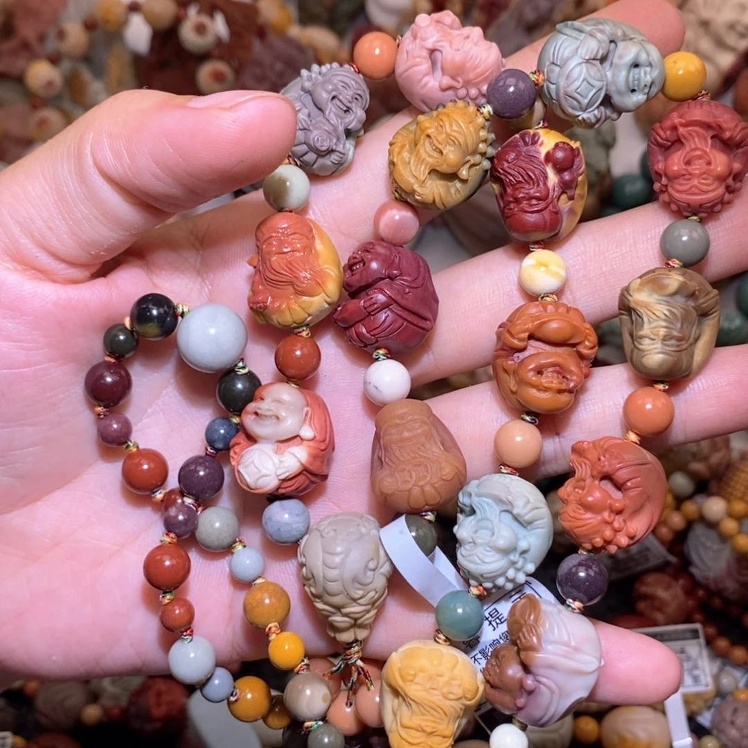 石英质玉（阿拉善玉）手串未镶嵌