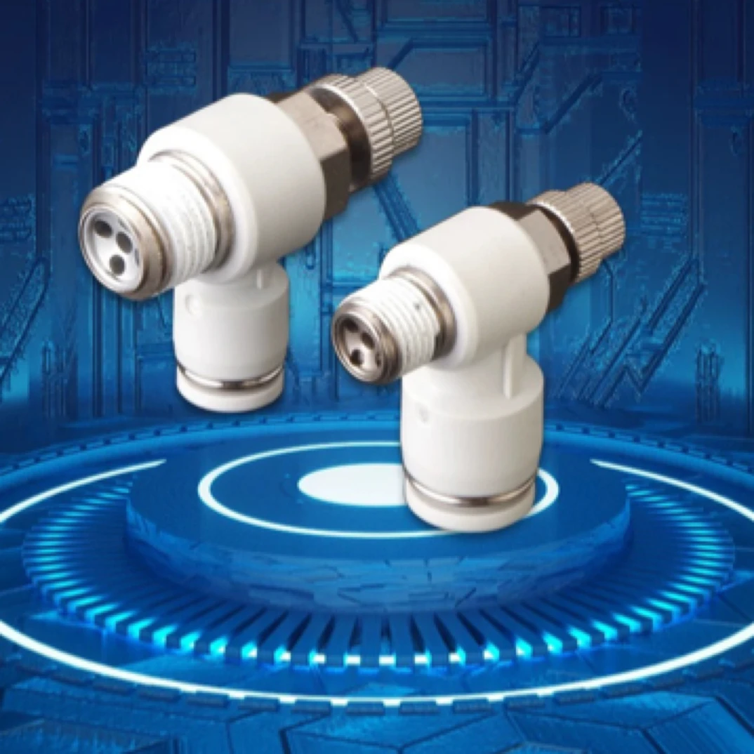 亚德客节流阀气动调速阀气管接头可调阀PSL8-01A打包机配件