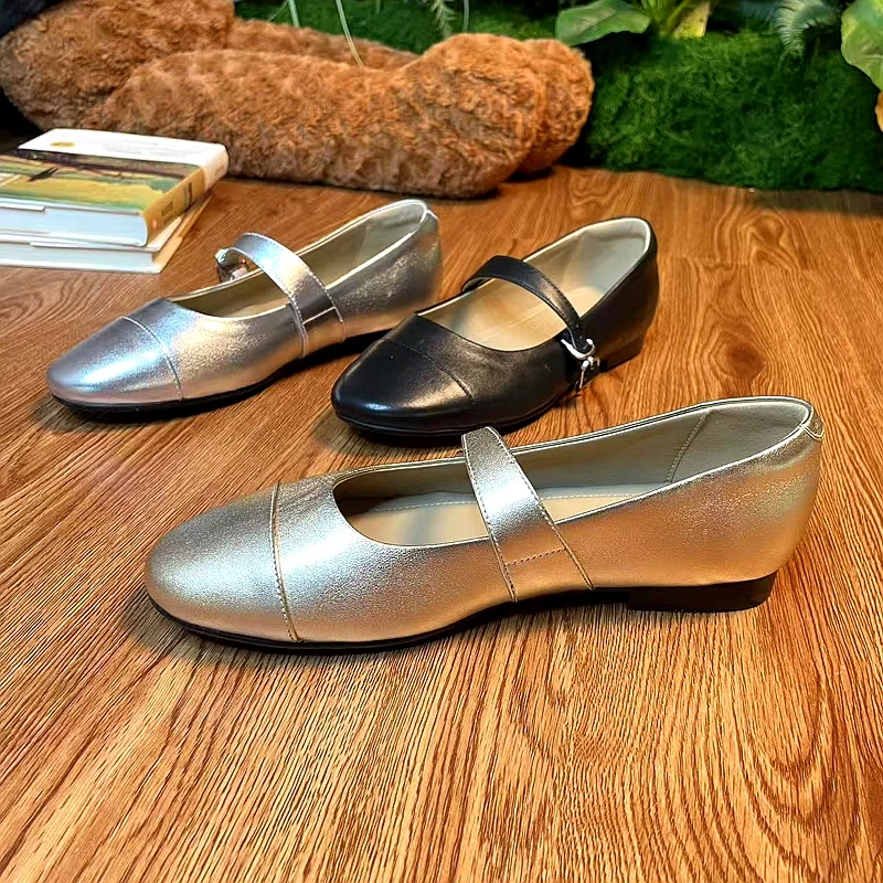 MMGY(木马公园）欧洲正版羊皮浅口玛丽珍欧美风时尚柔软单鞋女FF08