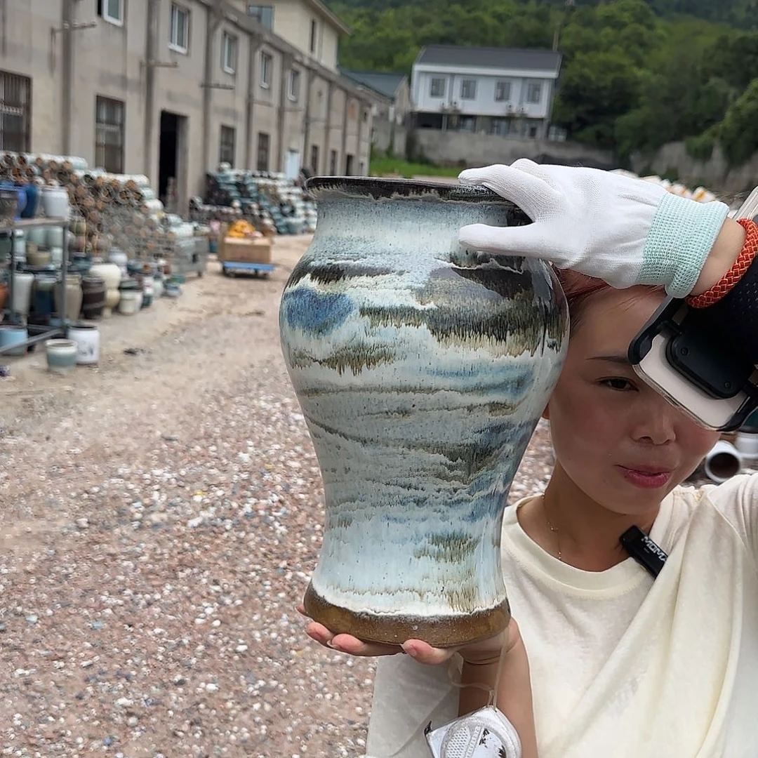 紫砂花盆王嫂花盆0708-104高30口18