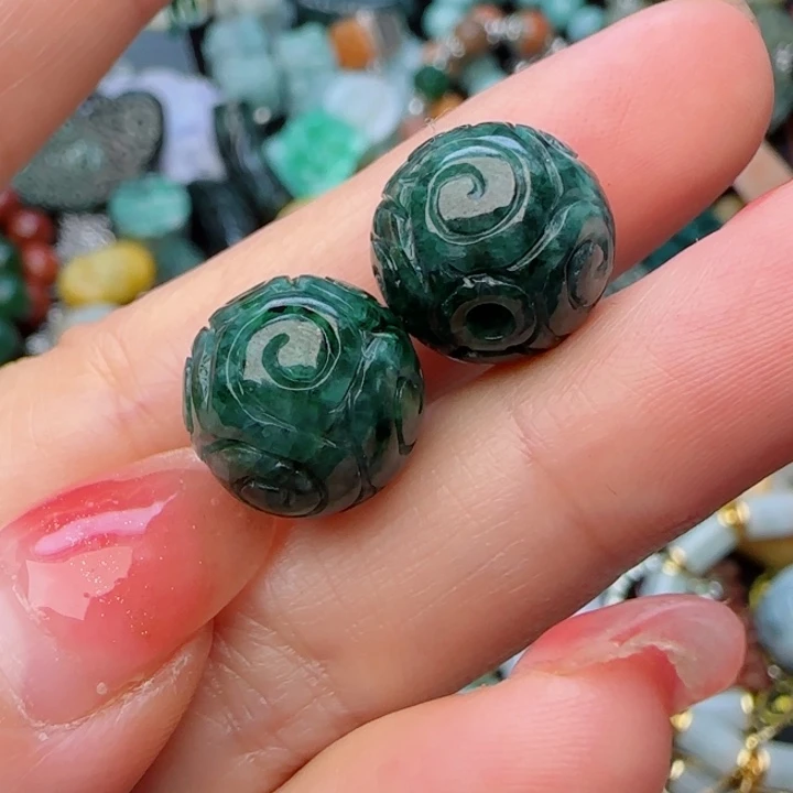 翡翠颈饰未镶嵌天然A货106