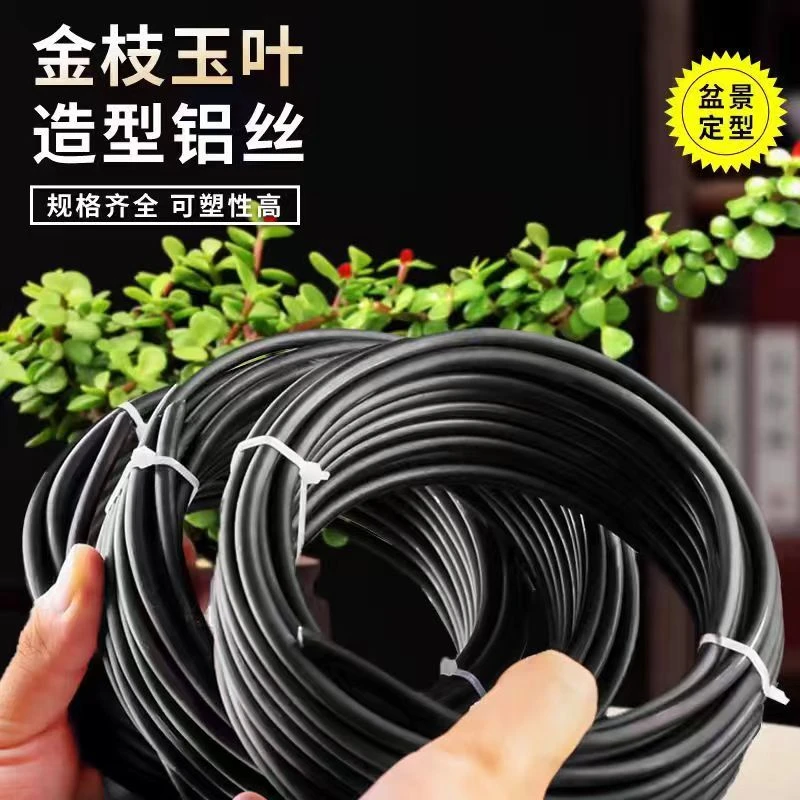 盆景铝丝造型铝线蟠扎专用园艺定型扎丝铁丝铝丝线制作吕丝盘扎用