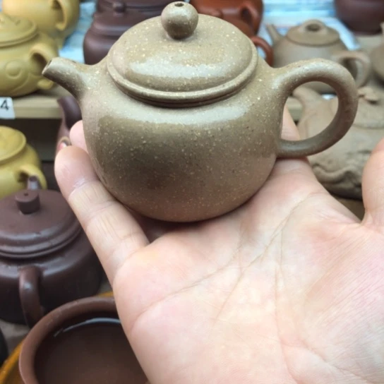 茶壶紫砂青段泥匏'尊140豪升左右有瑕疵