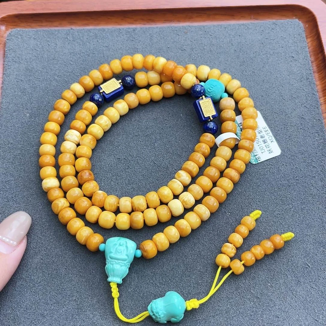 琥珀手链未镶嵌7m108 花蜡