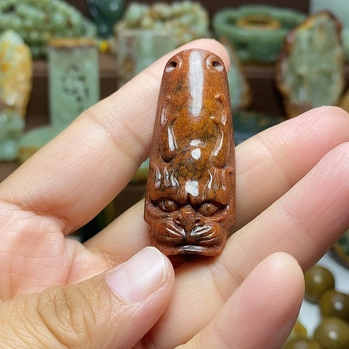 岫岩河磨玉（透闪石质玉）未镶嵌颈饰