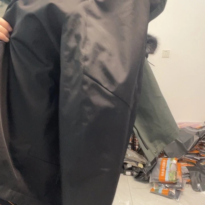 56黑色保暖舒服派克