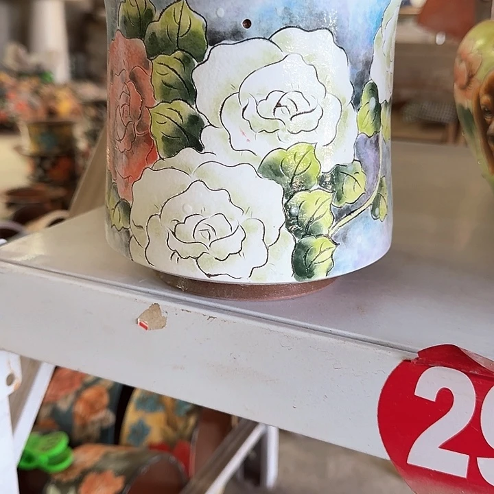 紫砂花盆景德镇陶瓷