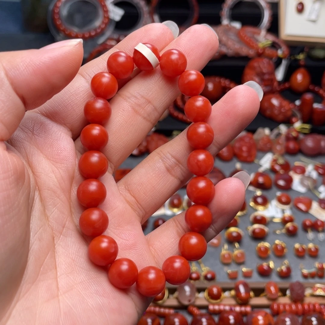 南红玛瑙未镶嵌10mm保山手串