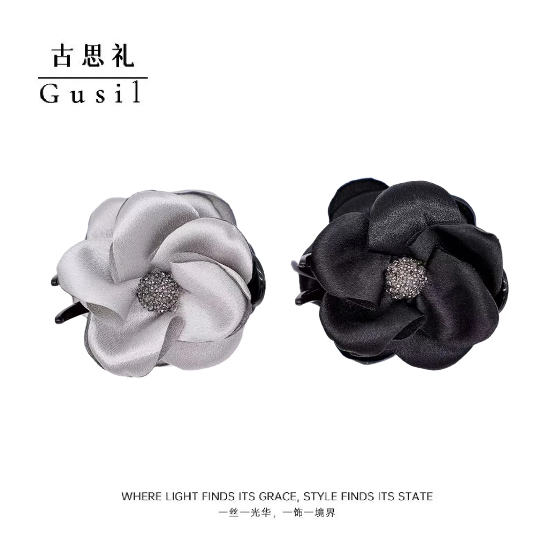 古思礼【樱朵】韩系花朵时尚百搭显气质全盘发丸子夹