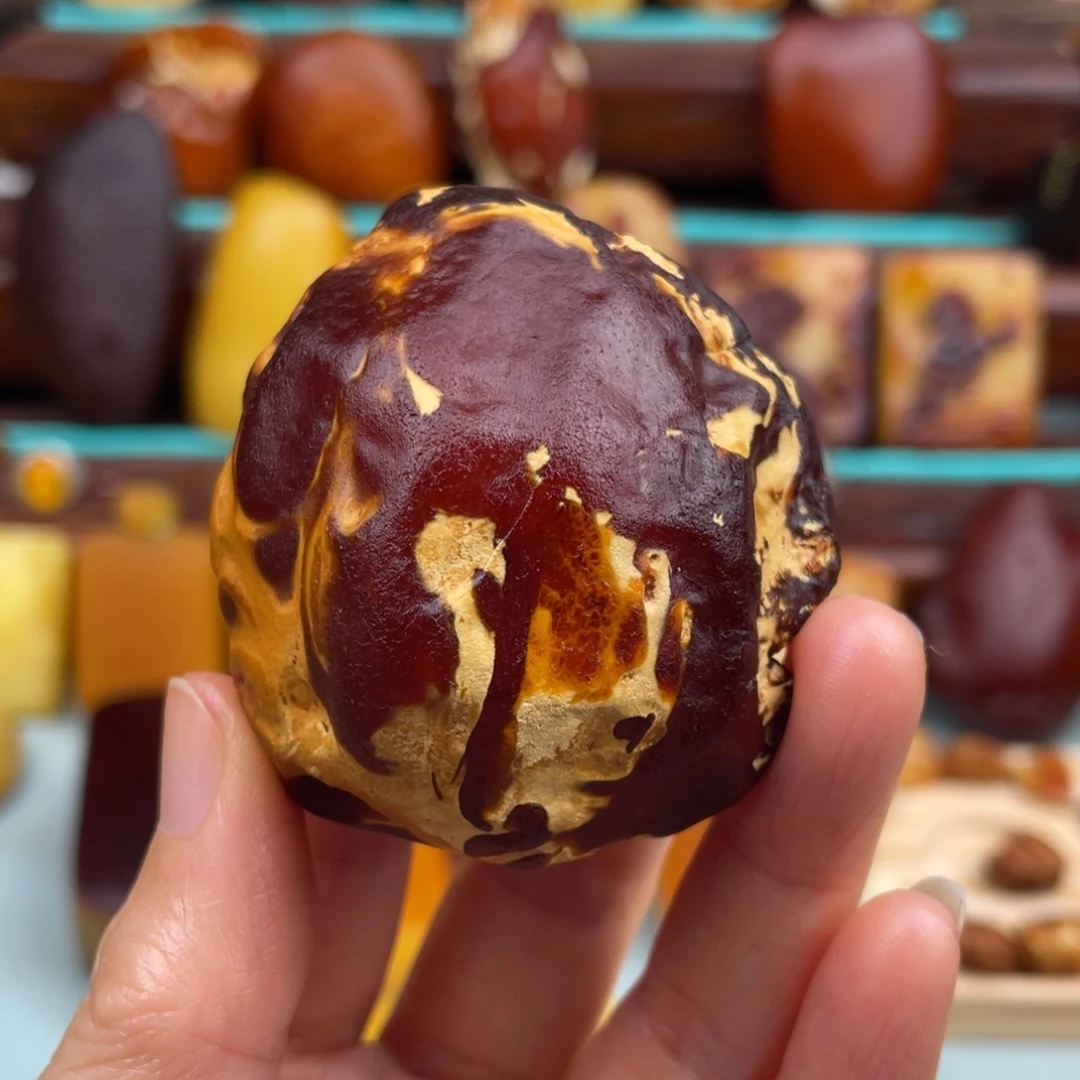 阿***惠定制琥珀未镶嵌蜜蜡原石手把