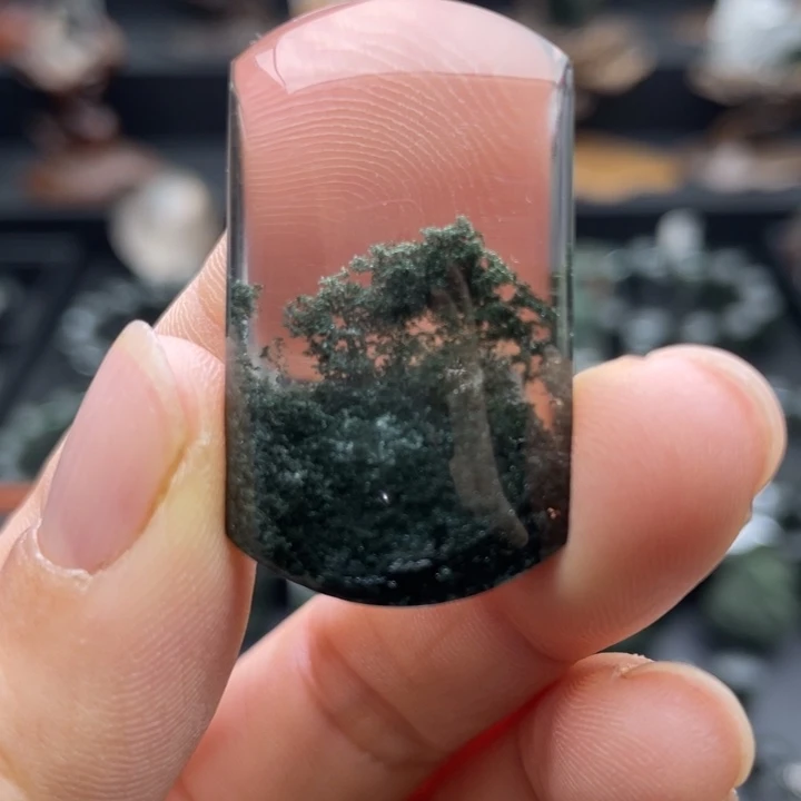 未镶嵌水晶颈饰绿幽灵聚宝盆无事牌