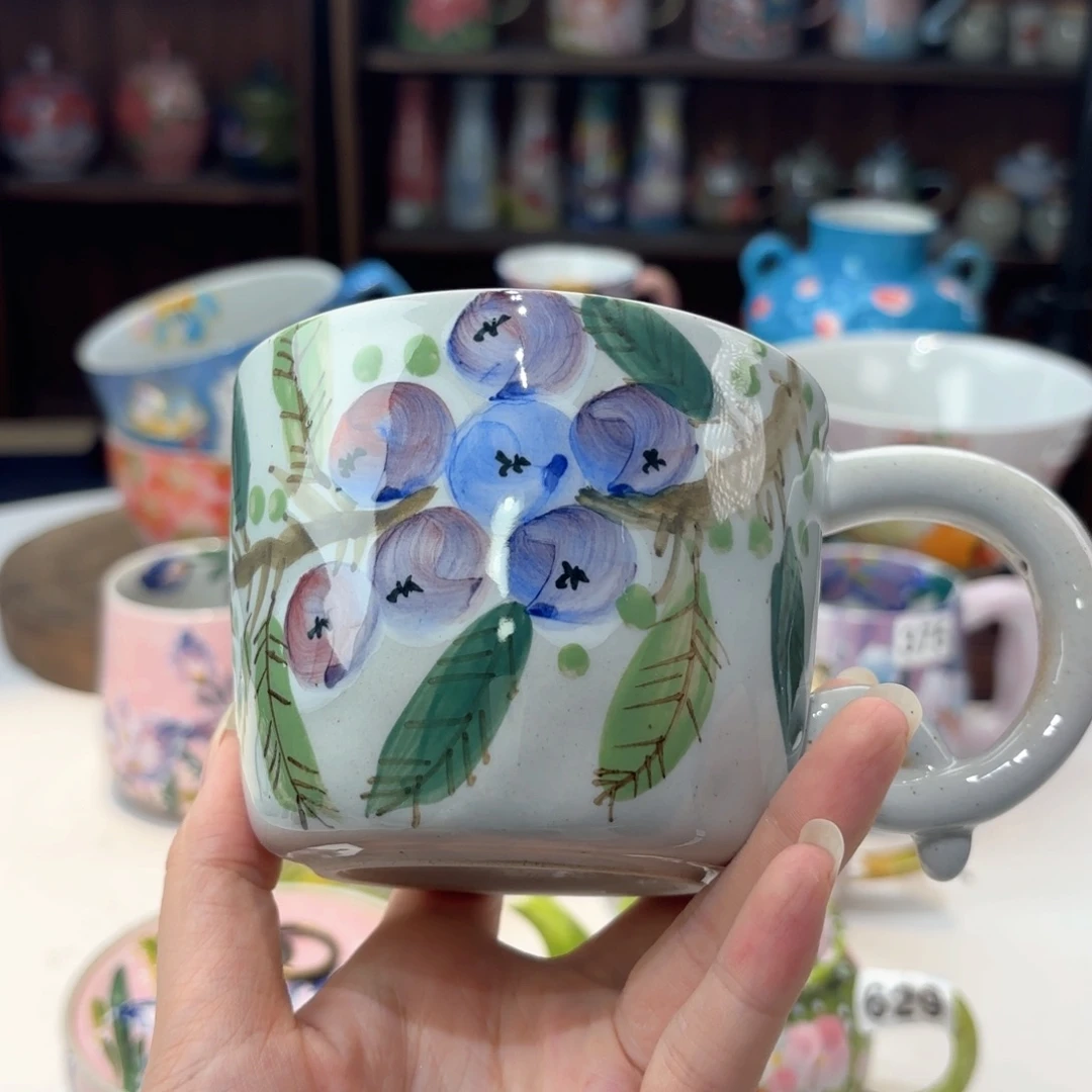 景德镇手绘高温釉下彩陶瓷茶具