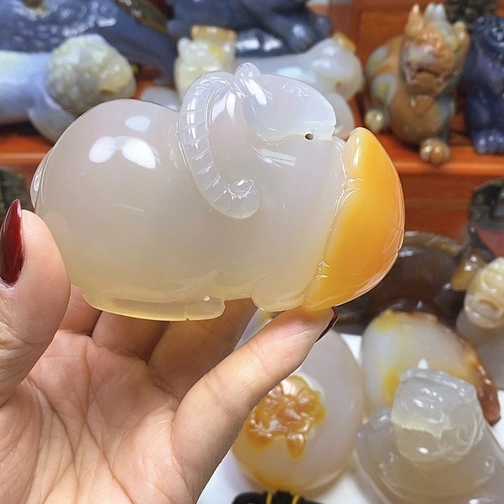 玛瑙/玉髓手把未镶嵌真****累