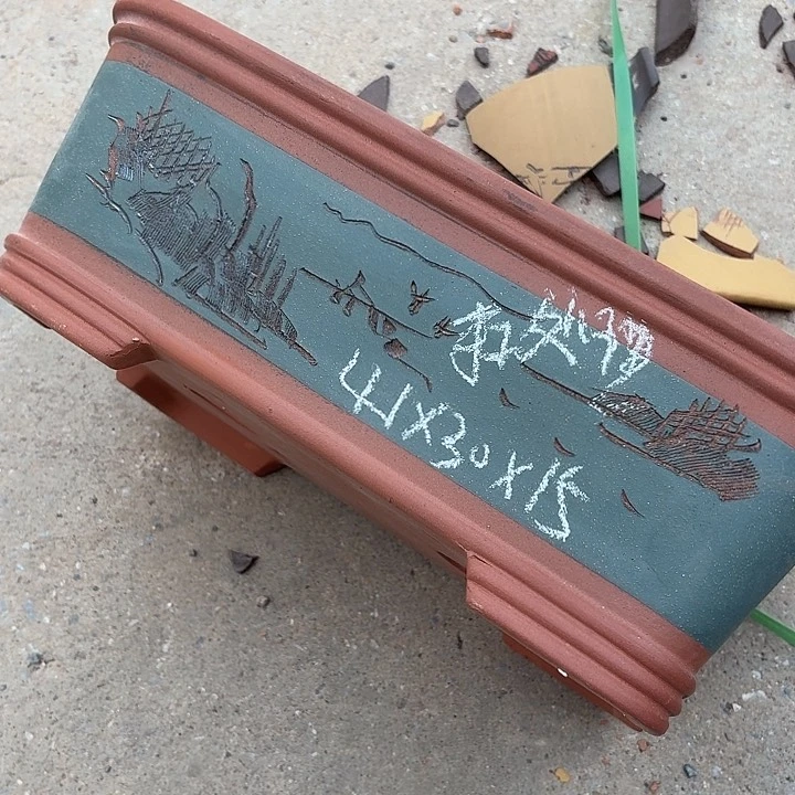 宜兴紫砂花盆，现货发