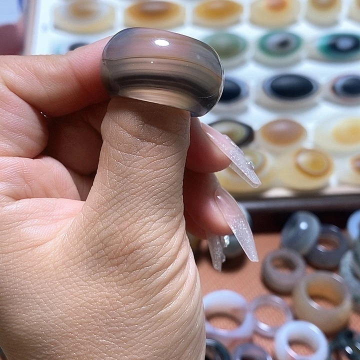 玛瑙/玉髓未镶嵌戒指