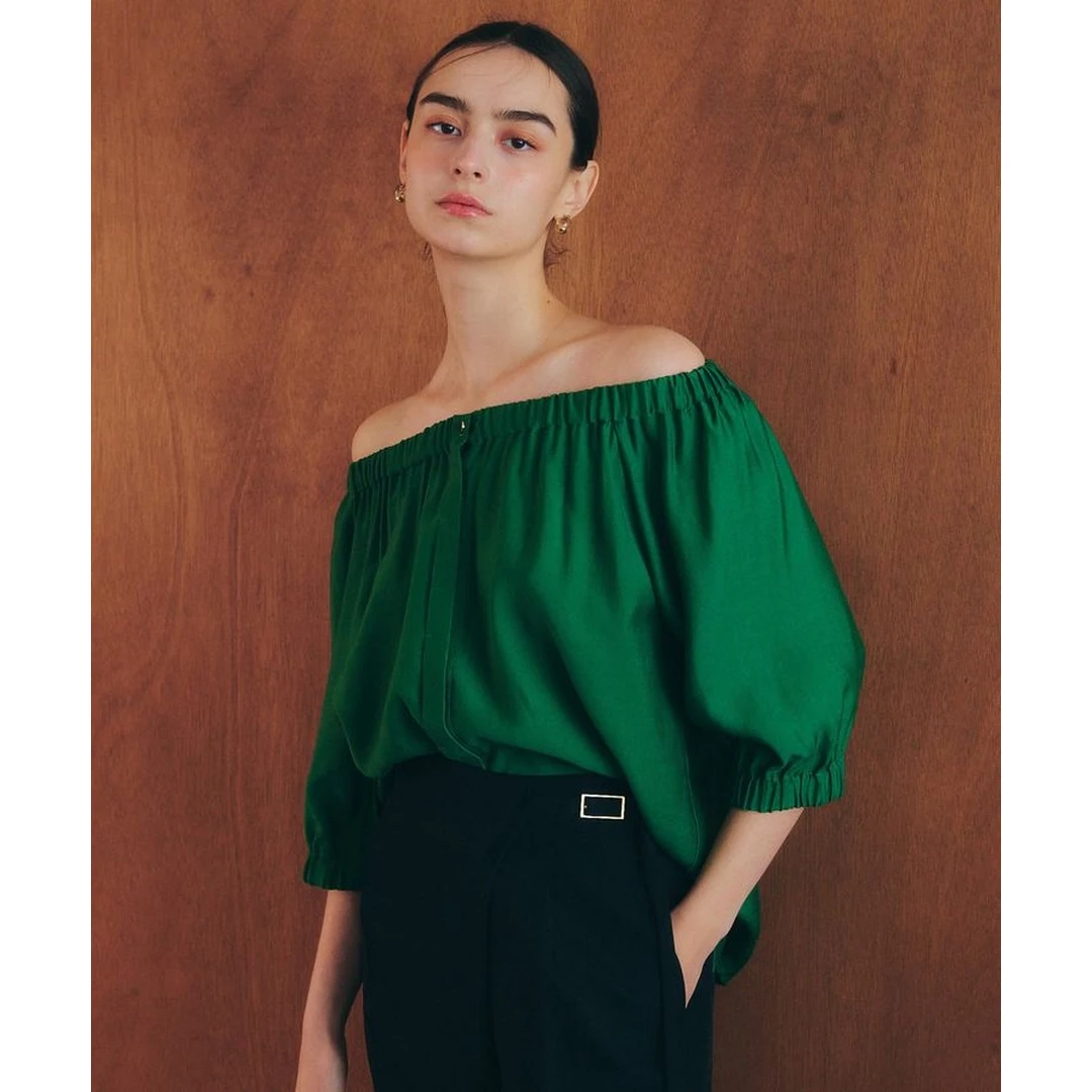 【MonTendre】Y 夏季新款 2way 千金冷感宽松衬衫高级感一字肩上衣