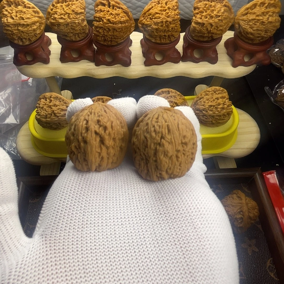 文玩核桃吊坠南疆小对儿手把件