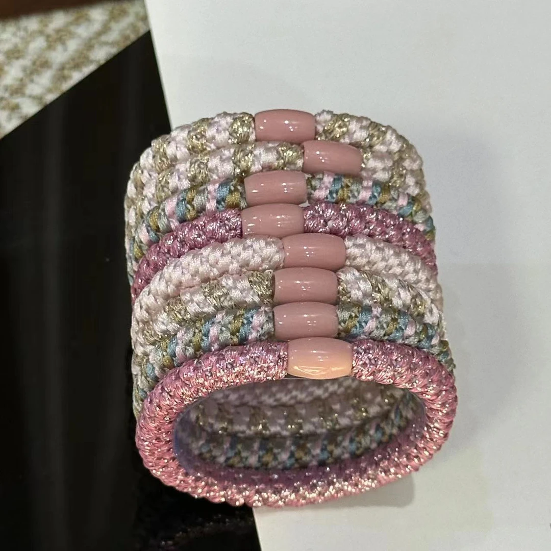 粉色系时尚经典【8支装】发圈-4650