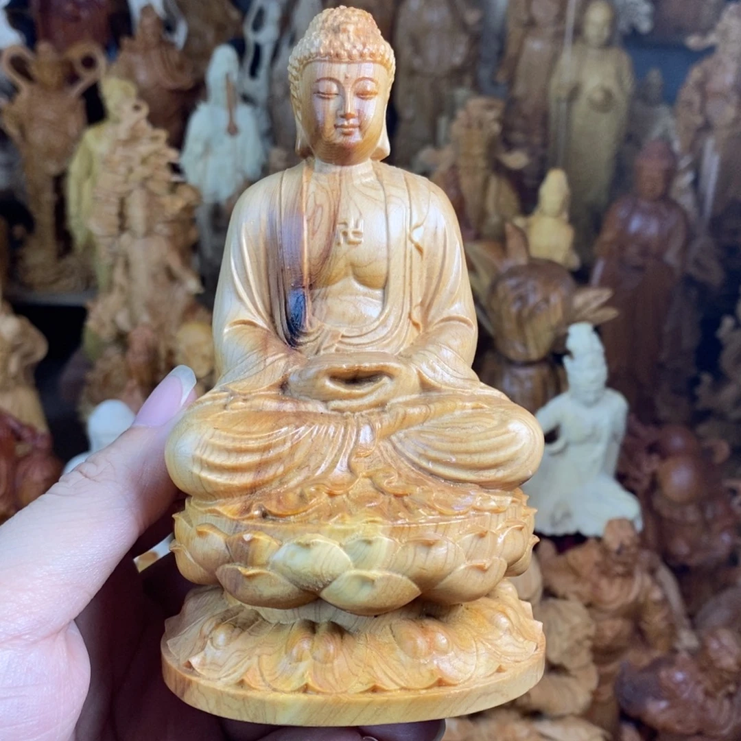 木微瑕留疤崖柏大日如来12高