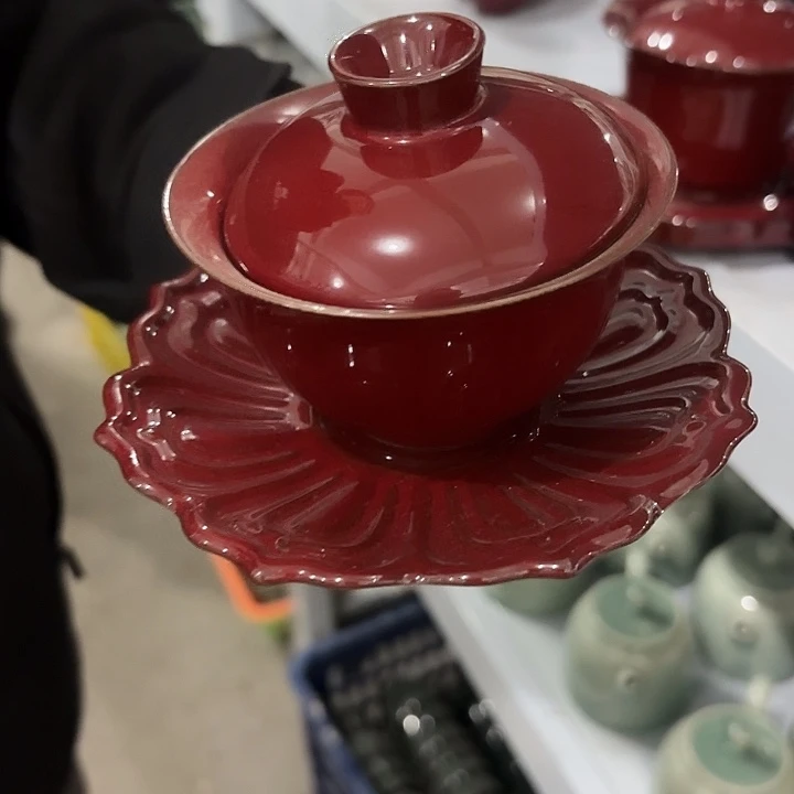 龙泉云间青瓷小米茶器