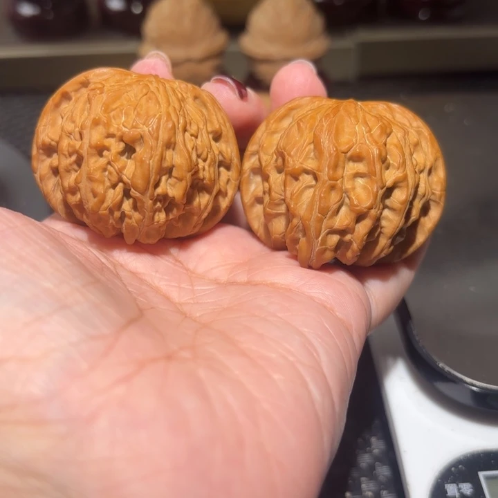 文玩核桃把件43正磨磨盘