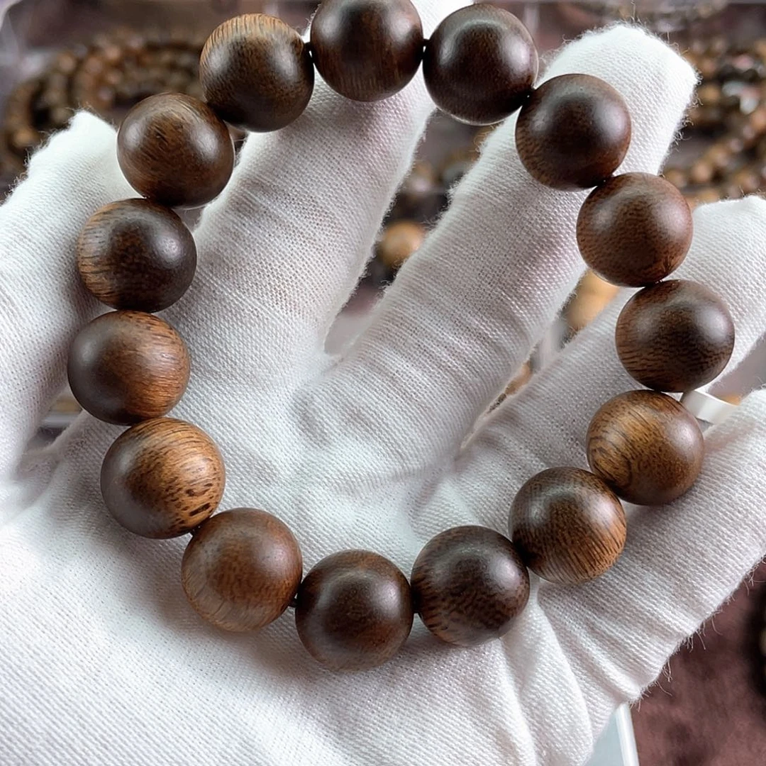 沉香手串阿*越南芽庄白棋