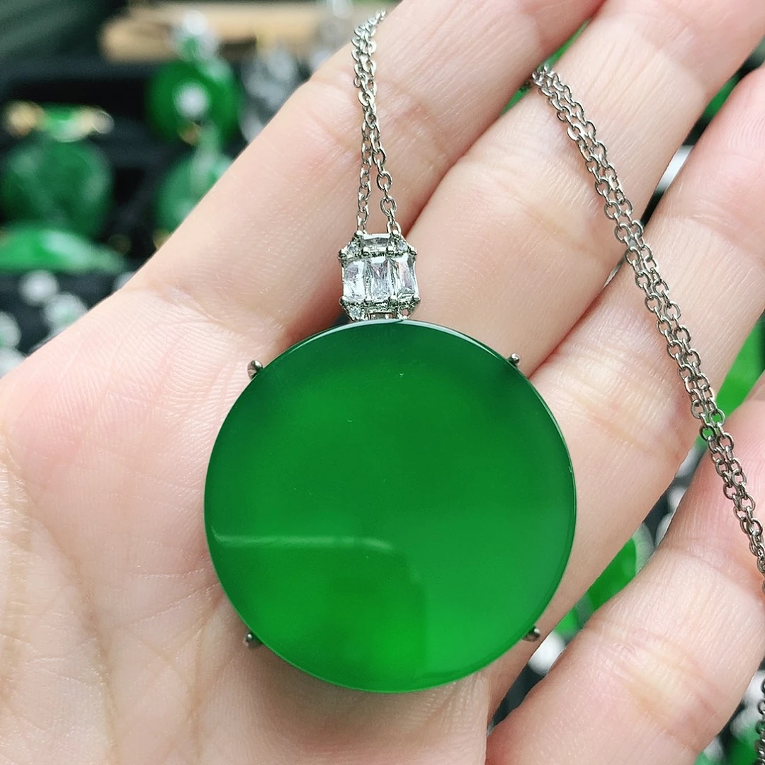 玛瑙/玉髓合金吊坠