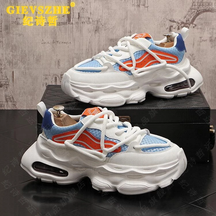纪诗哲潮老爹鞋男厚底增高透气运动鞋夏季新款轻奢百搭时尚休闲鞋