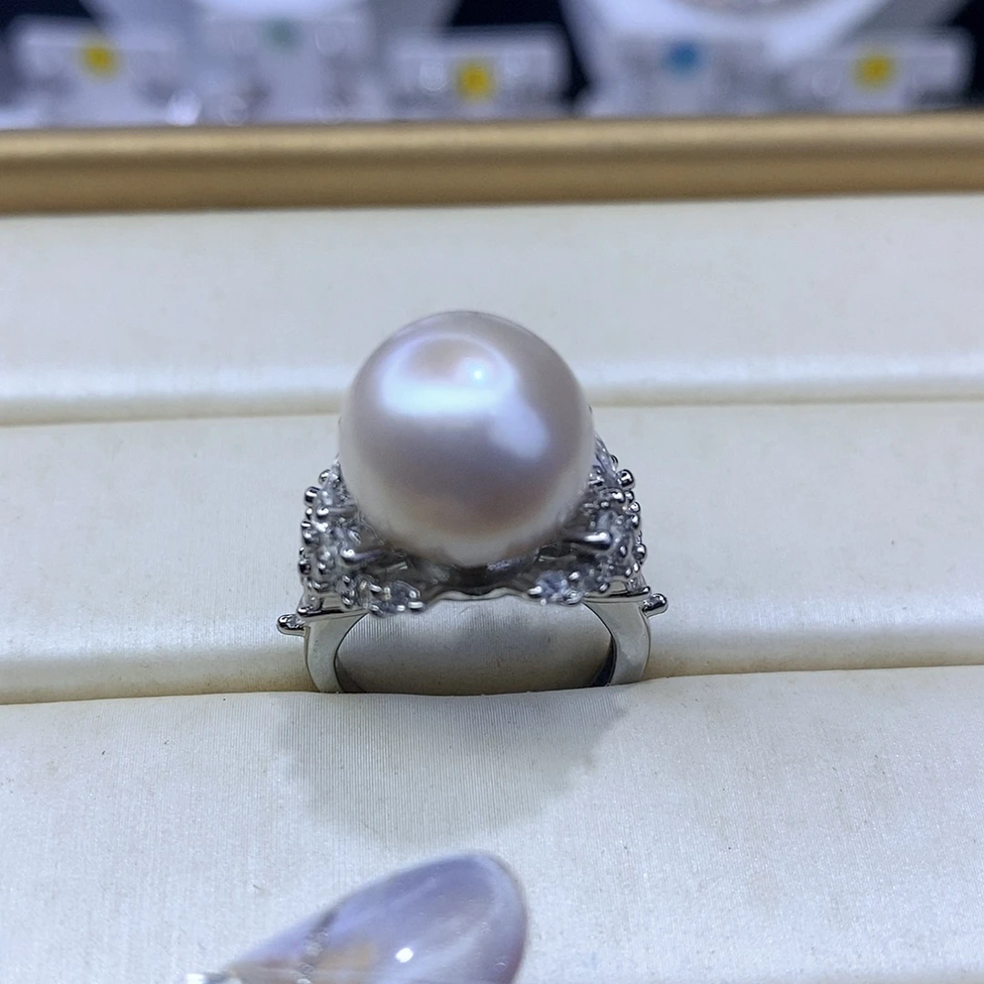 戒指合金淡水珍珠