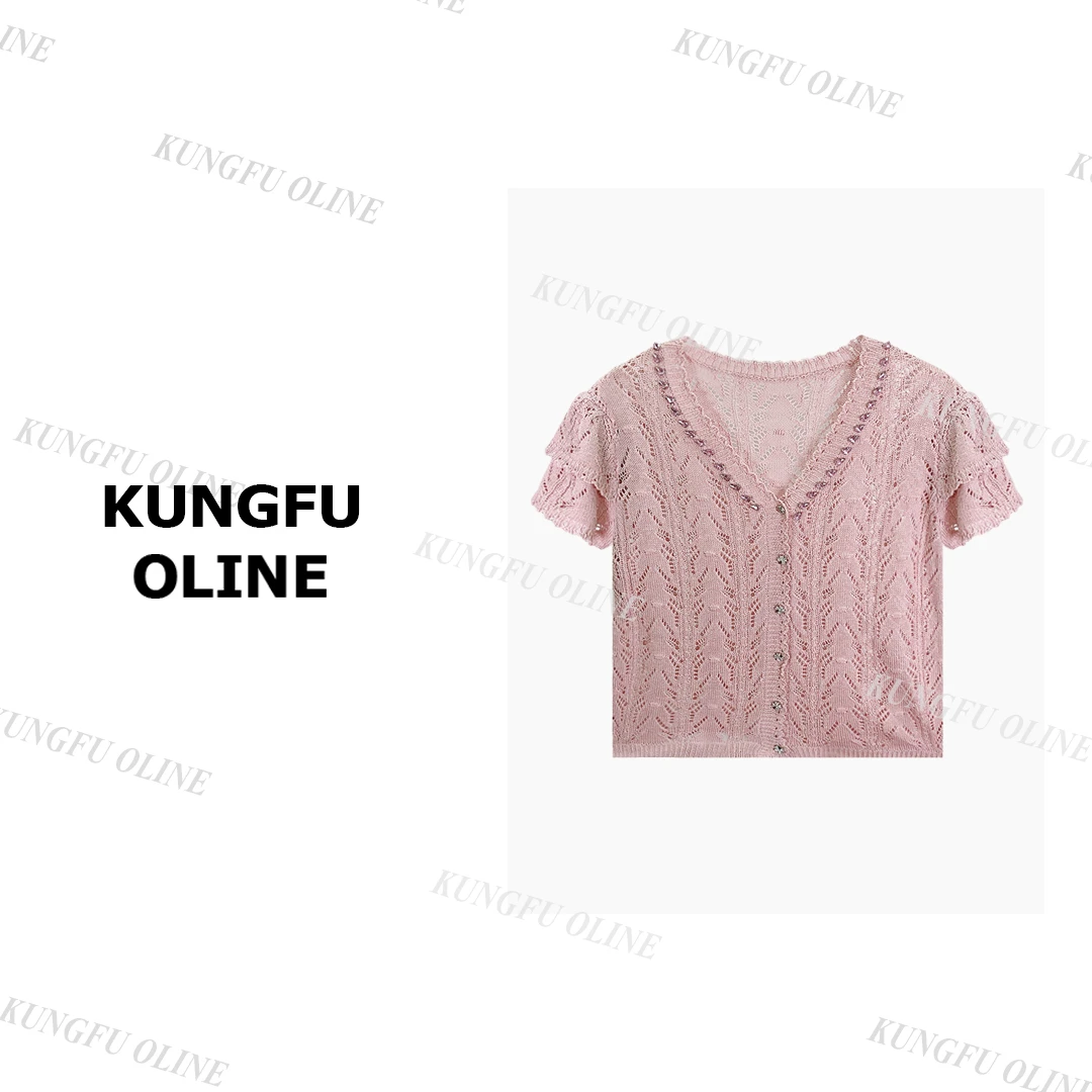 【邓百万】KS9388新款夏季时尚百搭气质好看短袖上衣