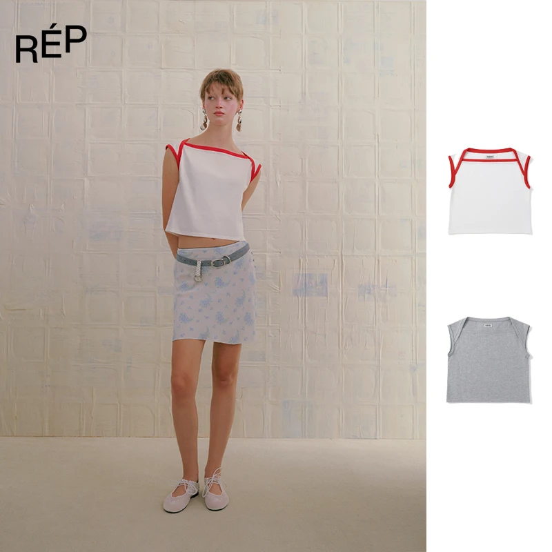 REP-MARCHEN设计师品牌 远山灰/雪与红远航上衣25SS 早春穿搭