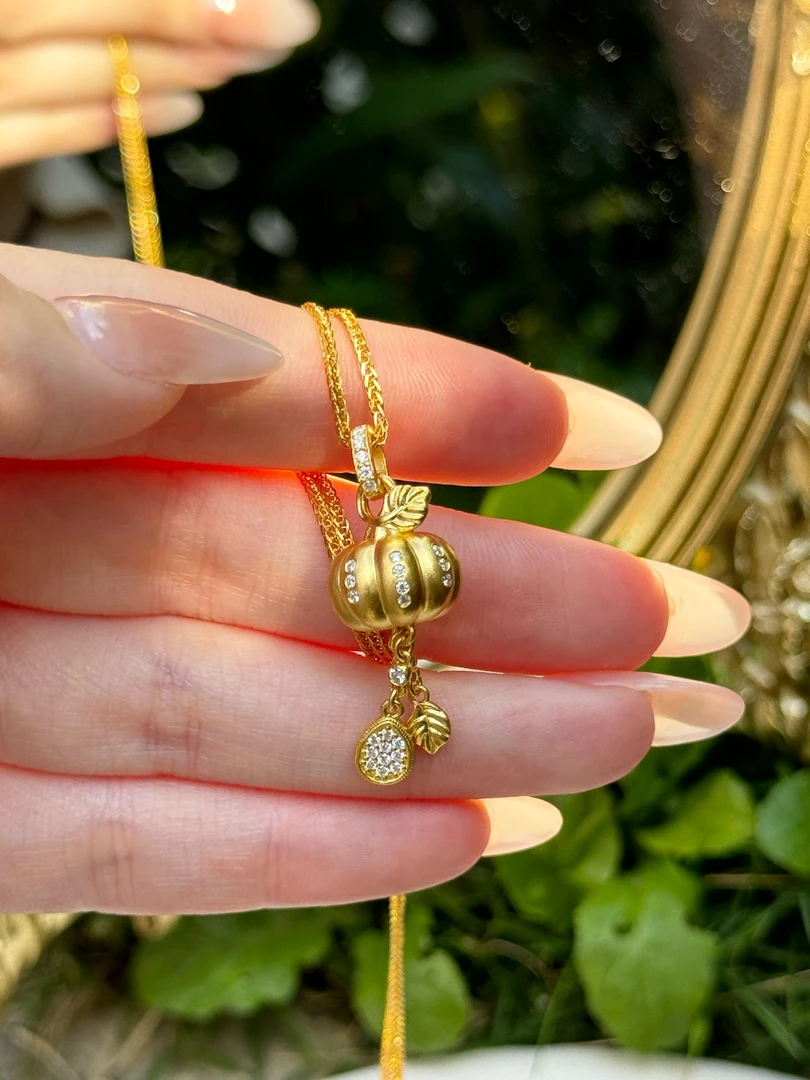 足金999 南瓜吊坠（不含链）