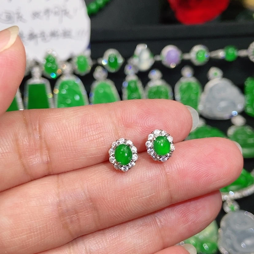 【闪购商品】未镶嵌翡翠耳饰天然翡翠