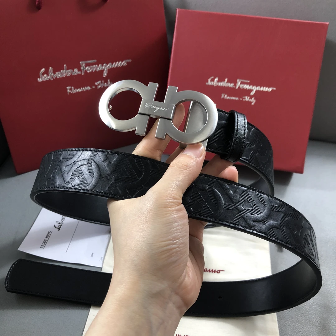 F家男款皮带简约休闲商务百搭潮流进口牛皮腰带可双面用厂家真销
