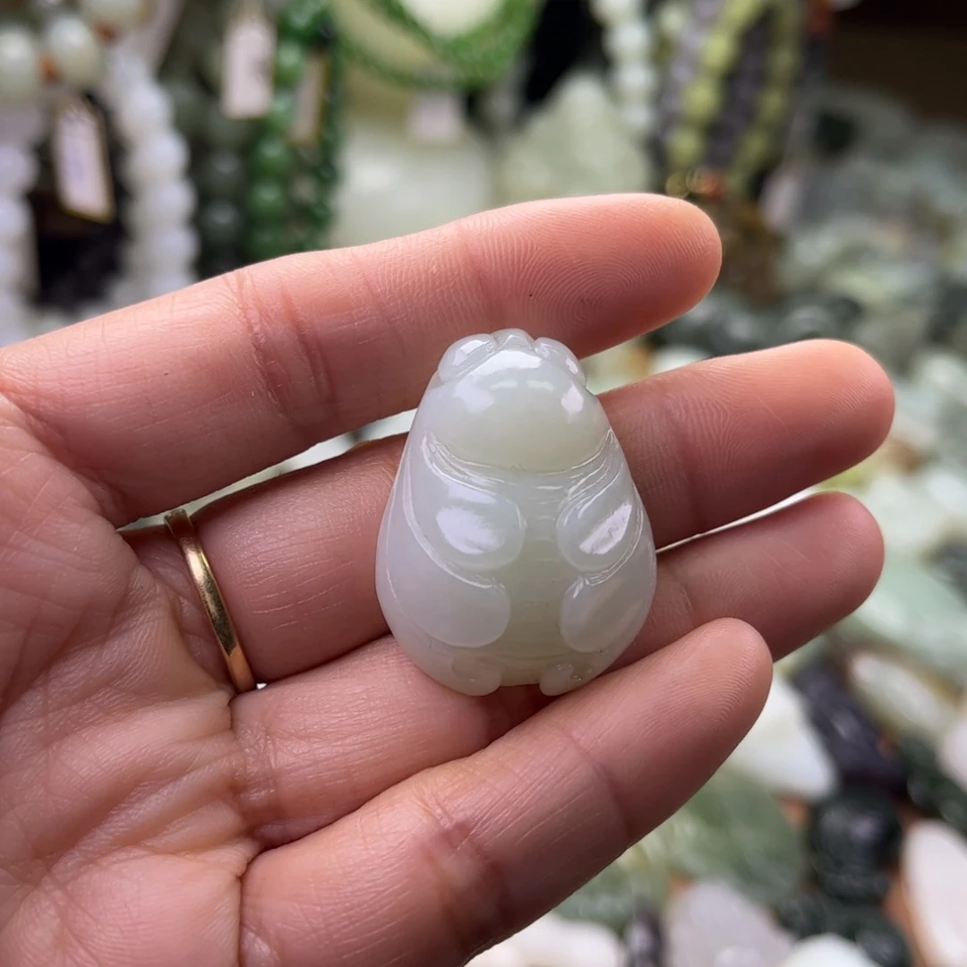 和田玉未镶嵌吊坠(不含链)