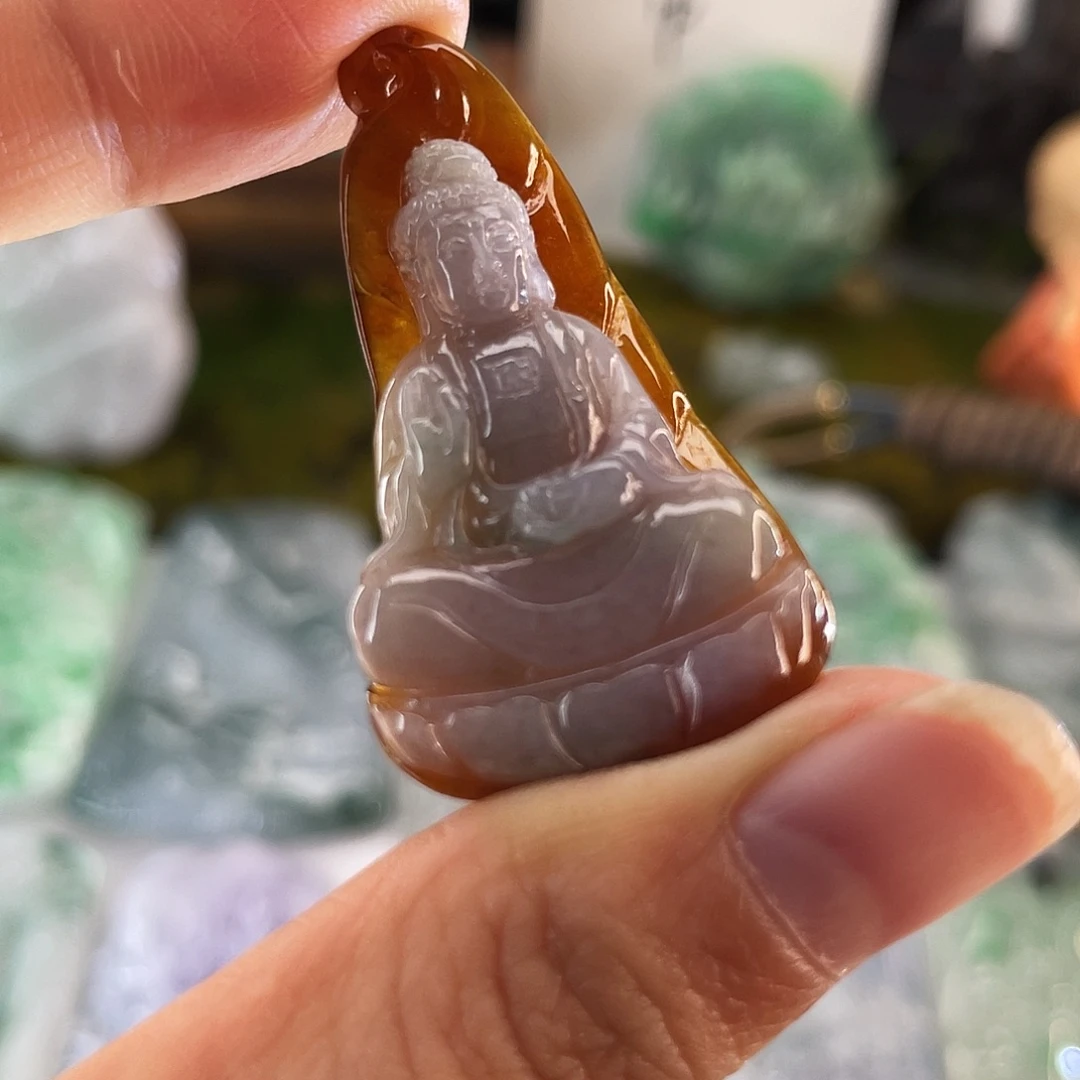 翡翠未镶嵌颈饰吊坠